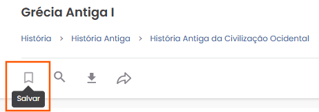 tela de salvar material