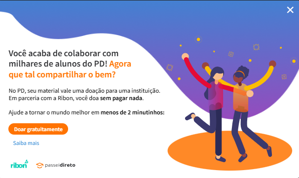 Exemplo da tela de doação 